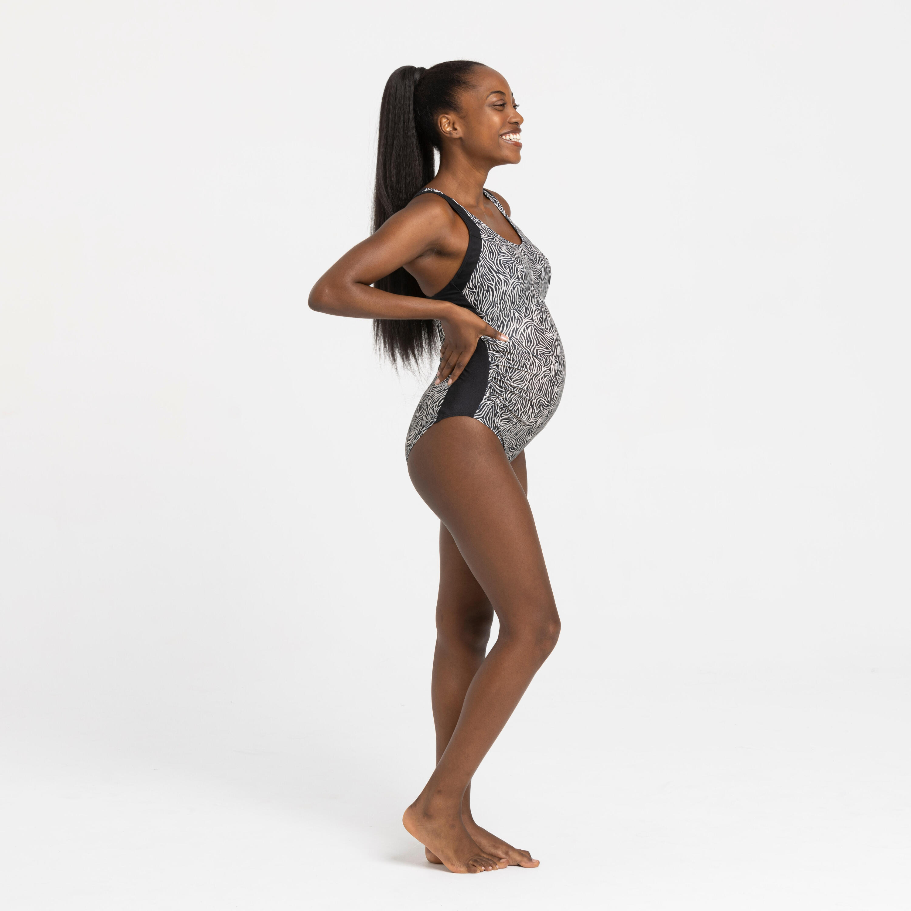 Women's 1-piece Maternity Swimsuit Emy Zeb Black 5/5
