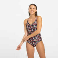 Women's 1-piece Swimsuit Lila Lt Ara Black