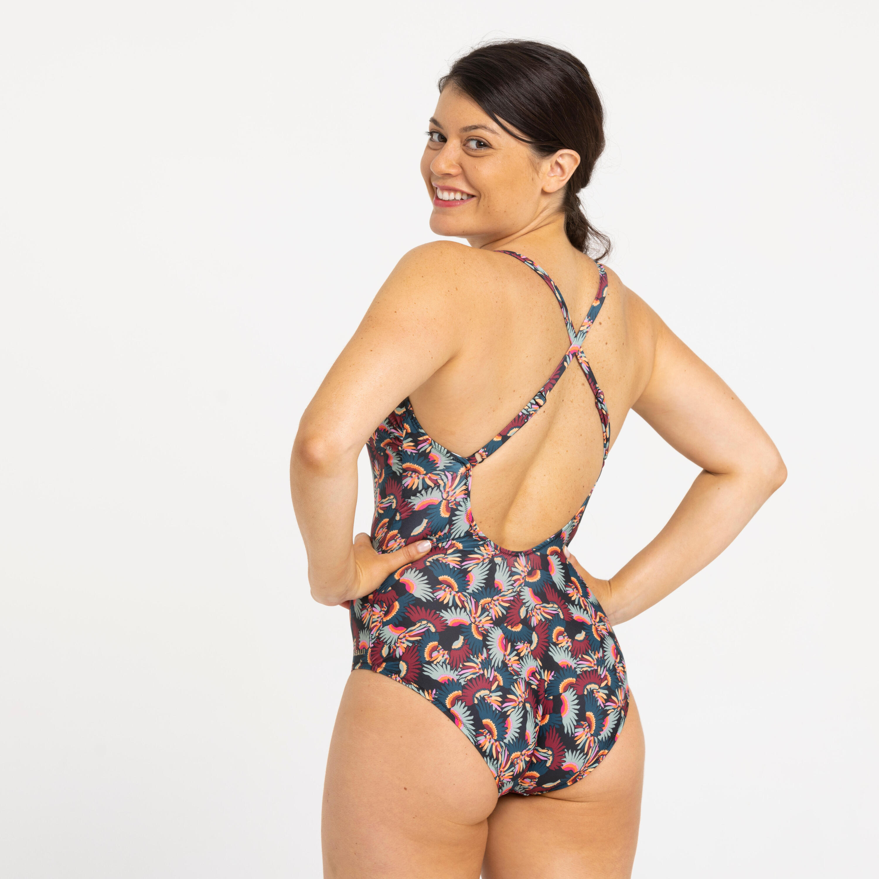 Maillot de natation 1 pièce femme, Lila 2/14