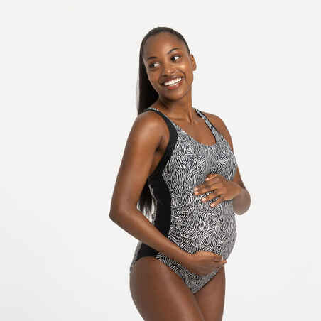 Črne ženske enodelne nosečniške kopalke EMY ZEB