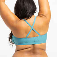 Women’s Bikini Swimsuit top Lila Symi Blue Green