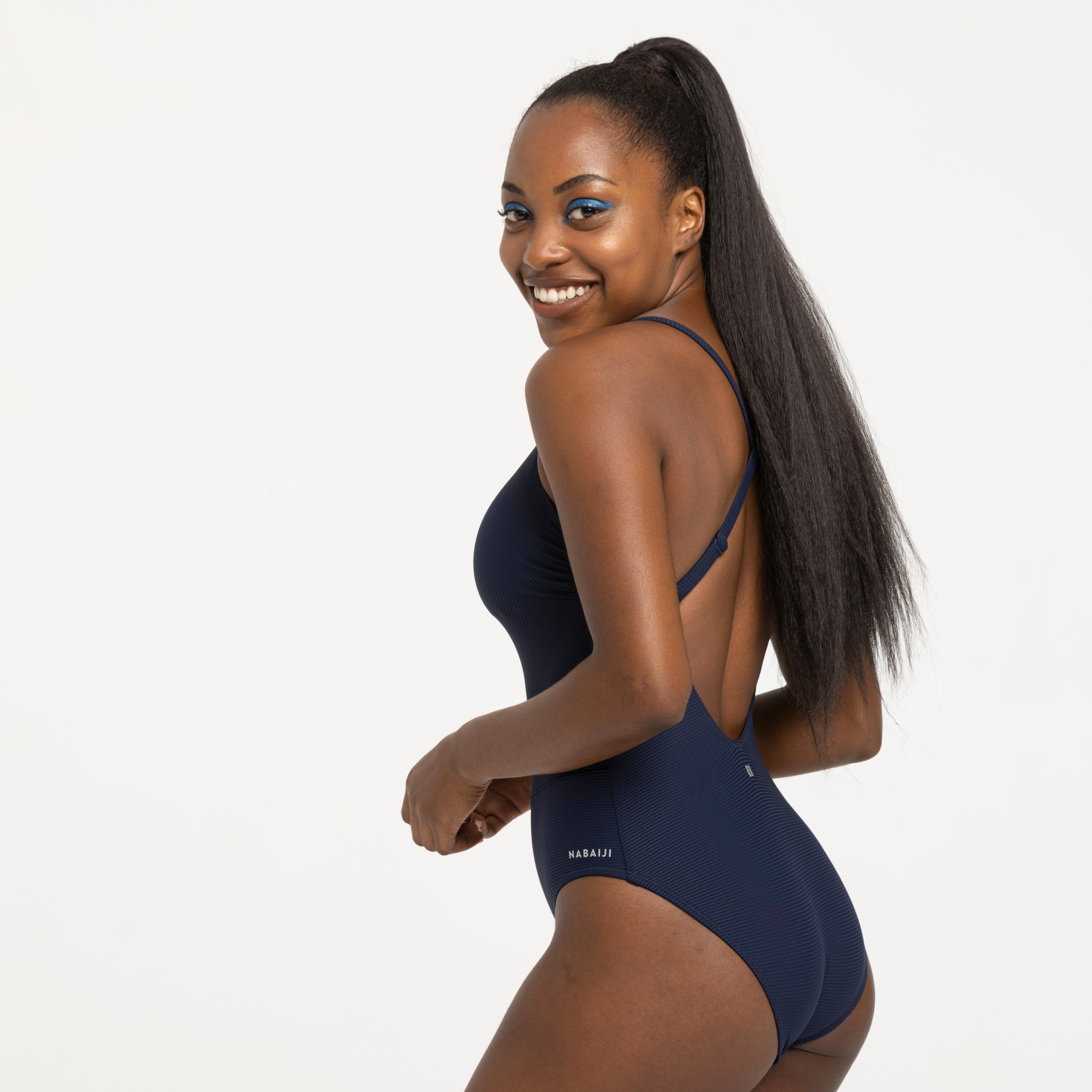 Trajes Azul Marino Para Mujer Traje De Baño Azul Marino Para Mujer