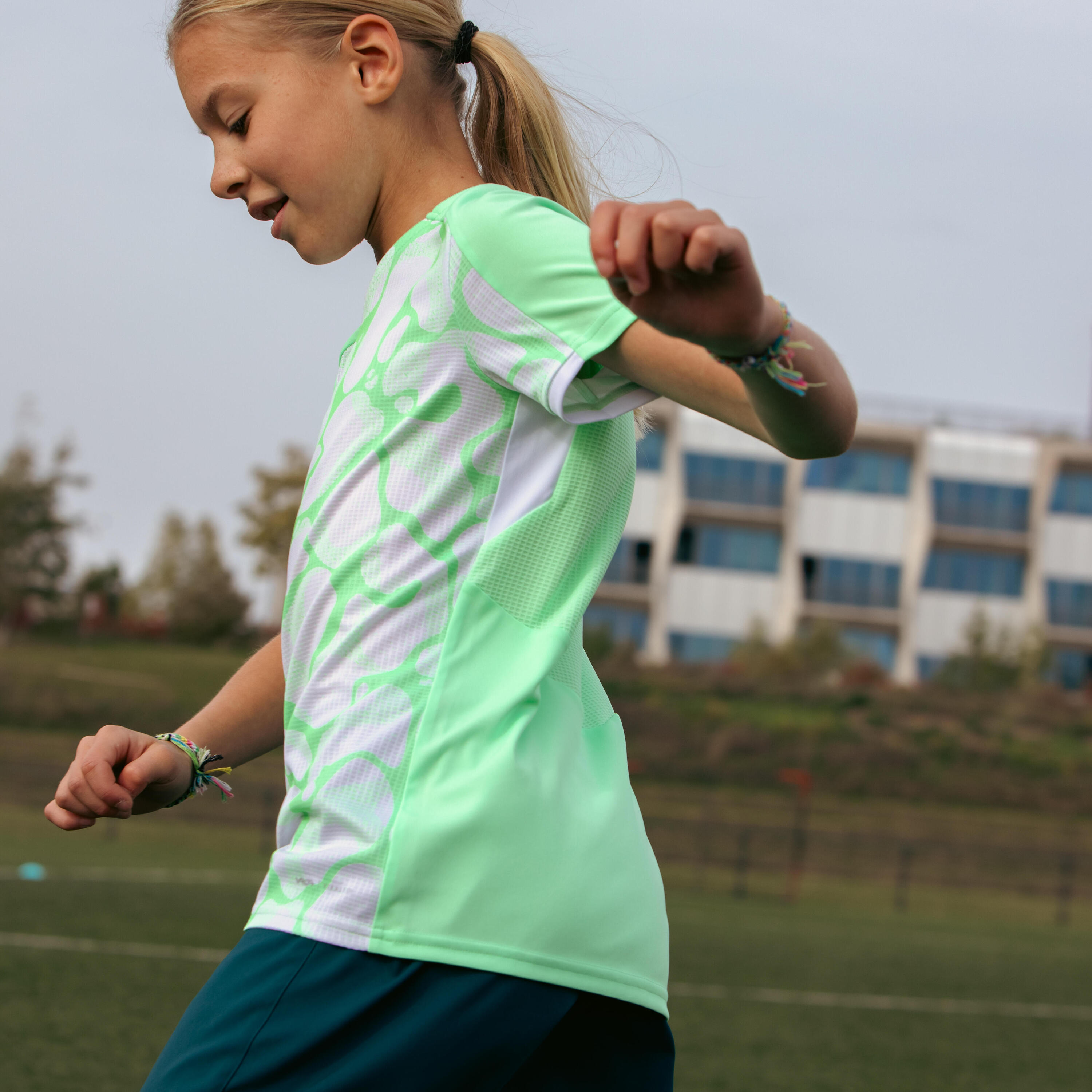 SHORT DE FOOTBALL VIRALTO FILLE VERT 21/21