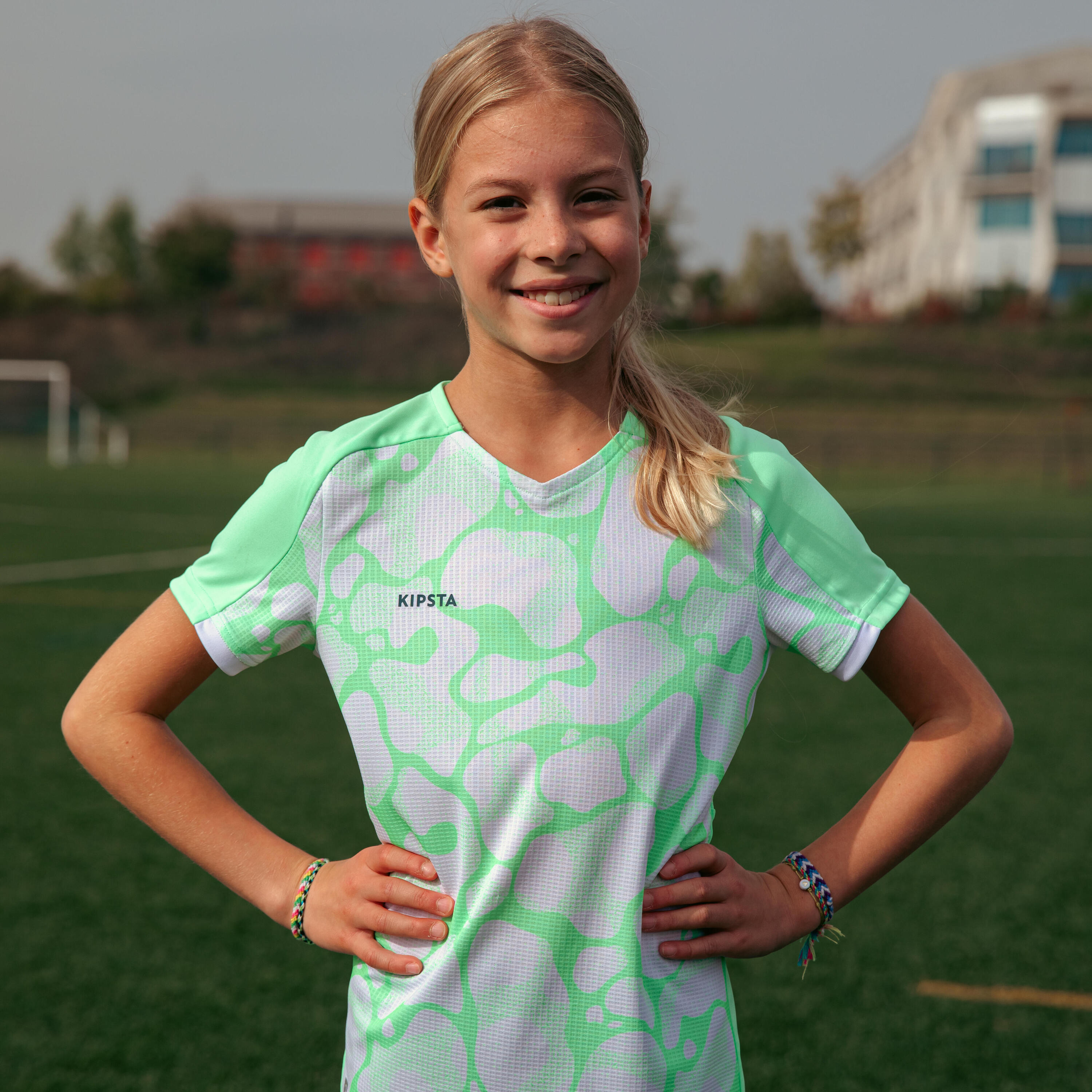 SHORT DE FOOTBALL VIRALTO FILLE VERT 19/21