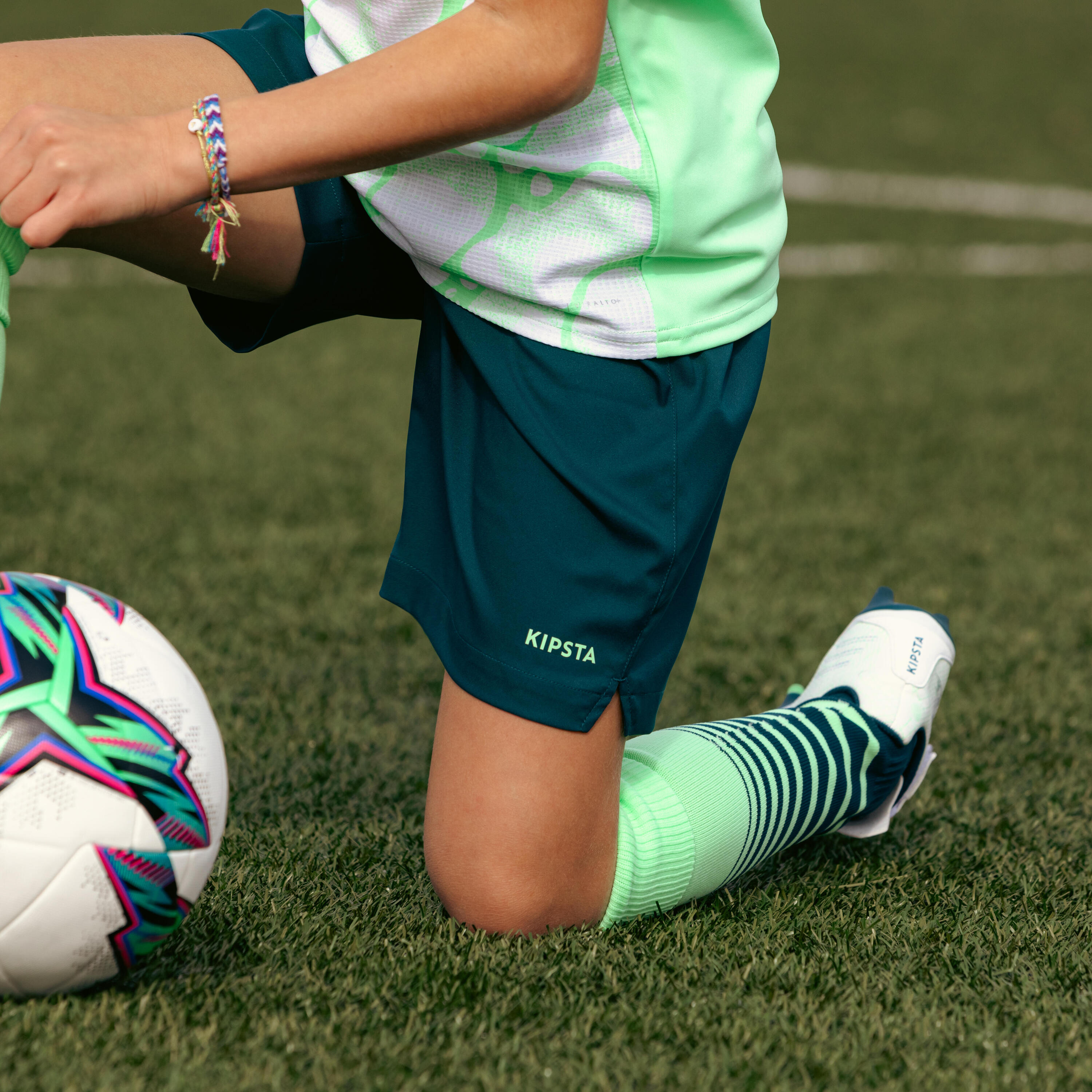 SHORT DE FOOTBALL VIRALTO FILLE VERT 14/21
