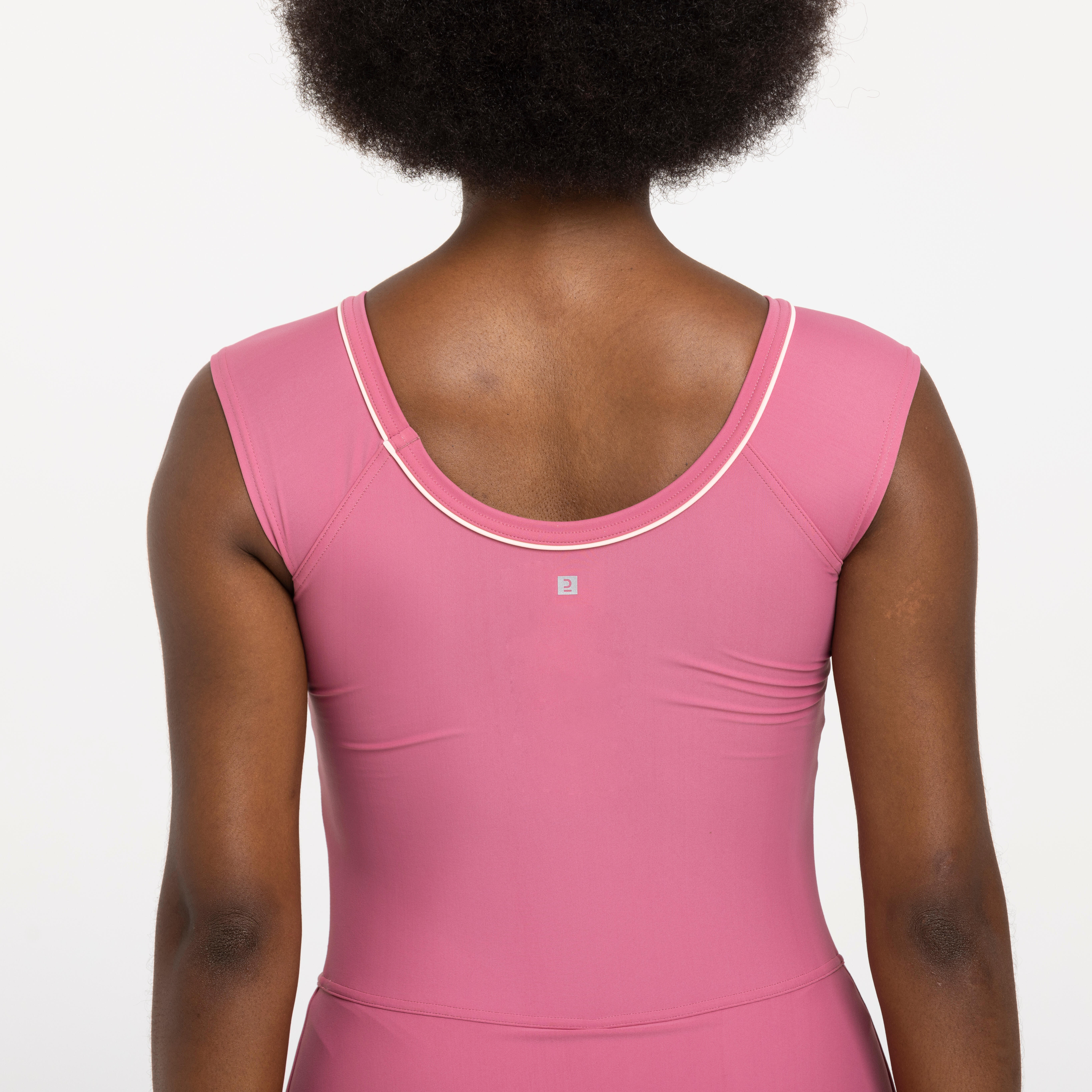 Women's one-piece skirt swimsuit Una Dusty pink