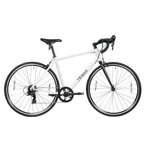 Road Bike Triban RC100 Drop Bar - Integrated Shifters, 7 Speed, Aluminium Frame