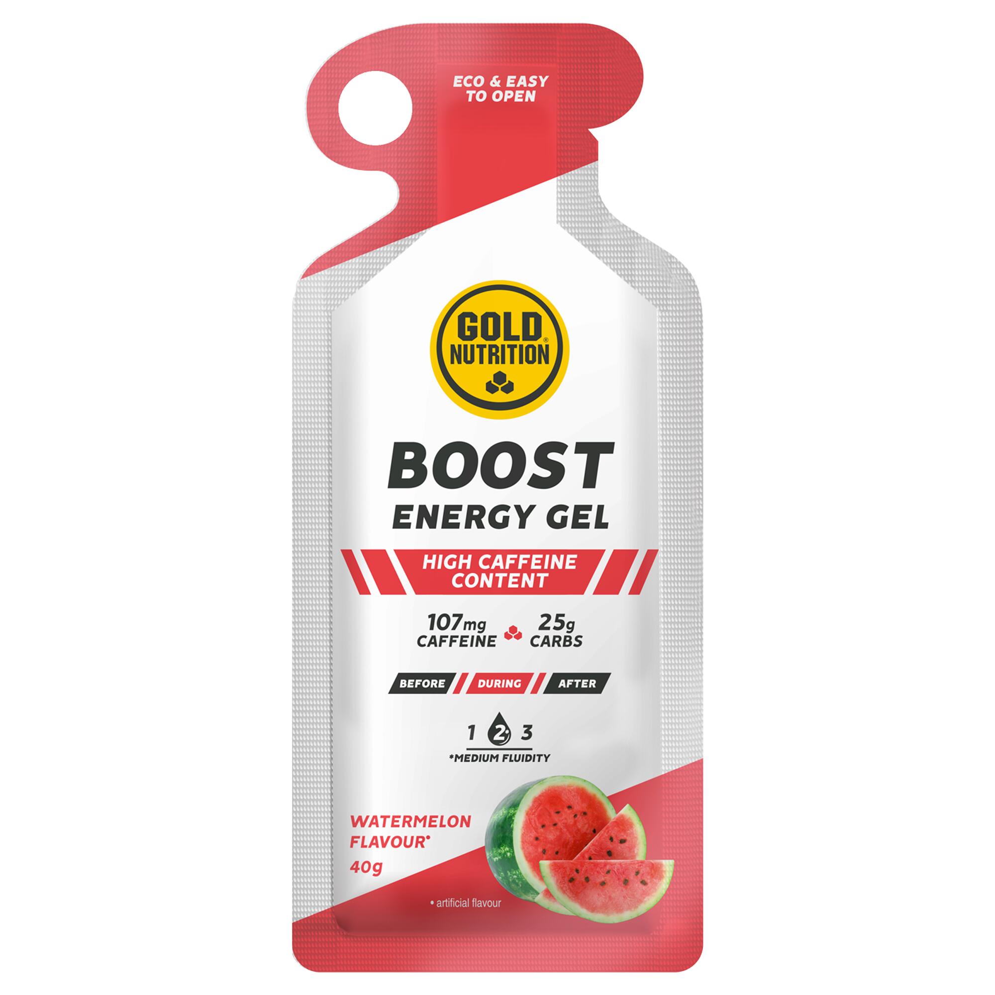 Gold nutrition boost plus energy gel - melancia 40gr