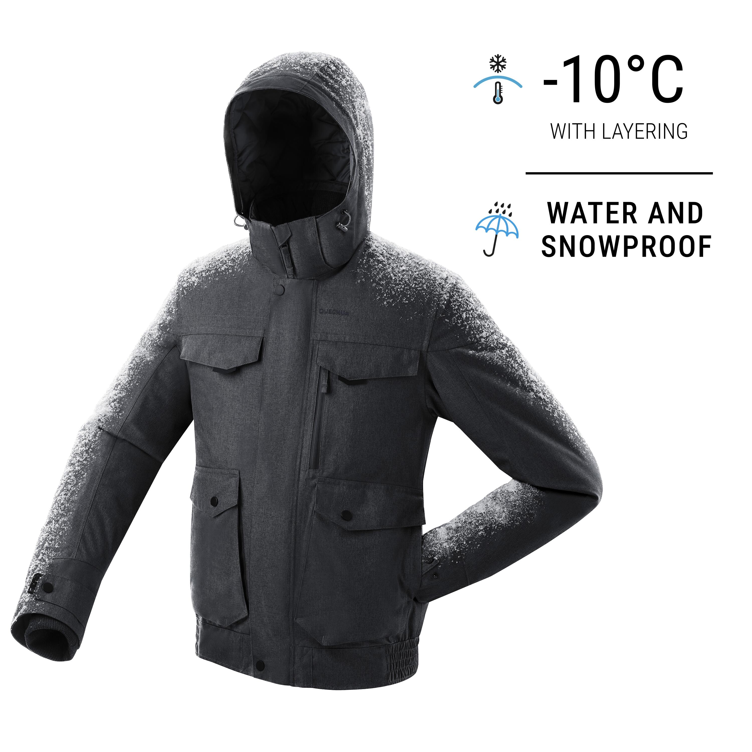 Amazon.com: wantdo Men's Mountain Windproof Ski Jacket Winter Snow Coat  Outdoor Windbreaker Dark Grey S : Clothing, Shoes & Jewelry