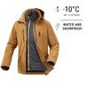 Trekking 3in1 Padded Jacket Rainwarm 500 Brown