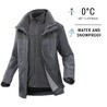 Men 3-in-1 Warm & Waterproof Jacket Travel 100 0°C - Grey