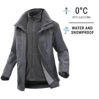 Men Winter Jacket - Waterproof SH500 -10°C Blue