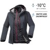 Women's Travel Trekking Waterproof 3-in-1 Jacket Travel 500 -8°C