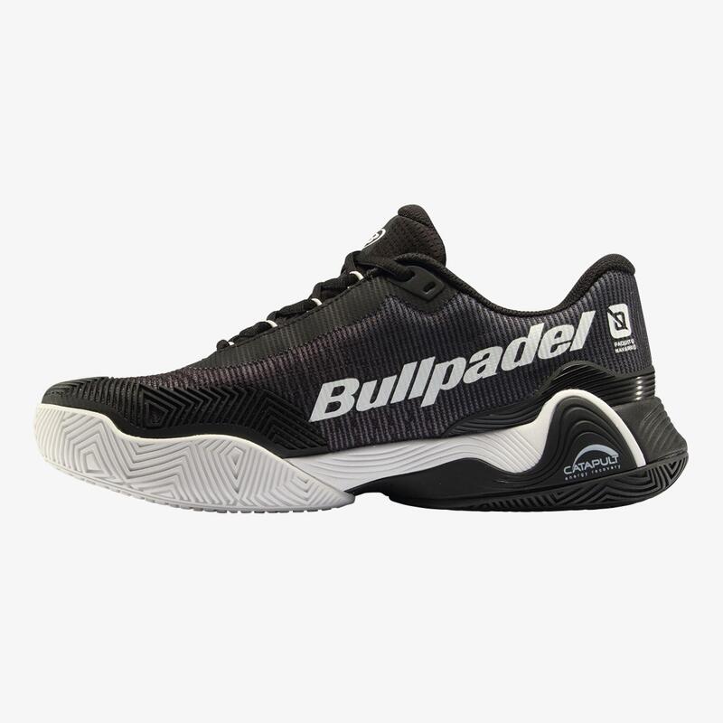 Zapatillas pádel hombre - Bullpadel Hack Vibram 24 negro blanco