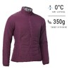 Women Puffer Jacket for Trekking - MT50 Damson