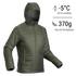 Men Puffer Jacket for Trekking - MT100 -5°C Khaki