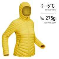 Women's Mountain Trekking Hooded Down Jacket - MT100 -5 °C