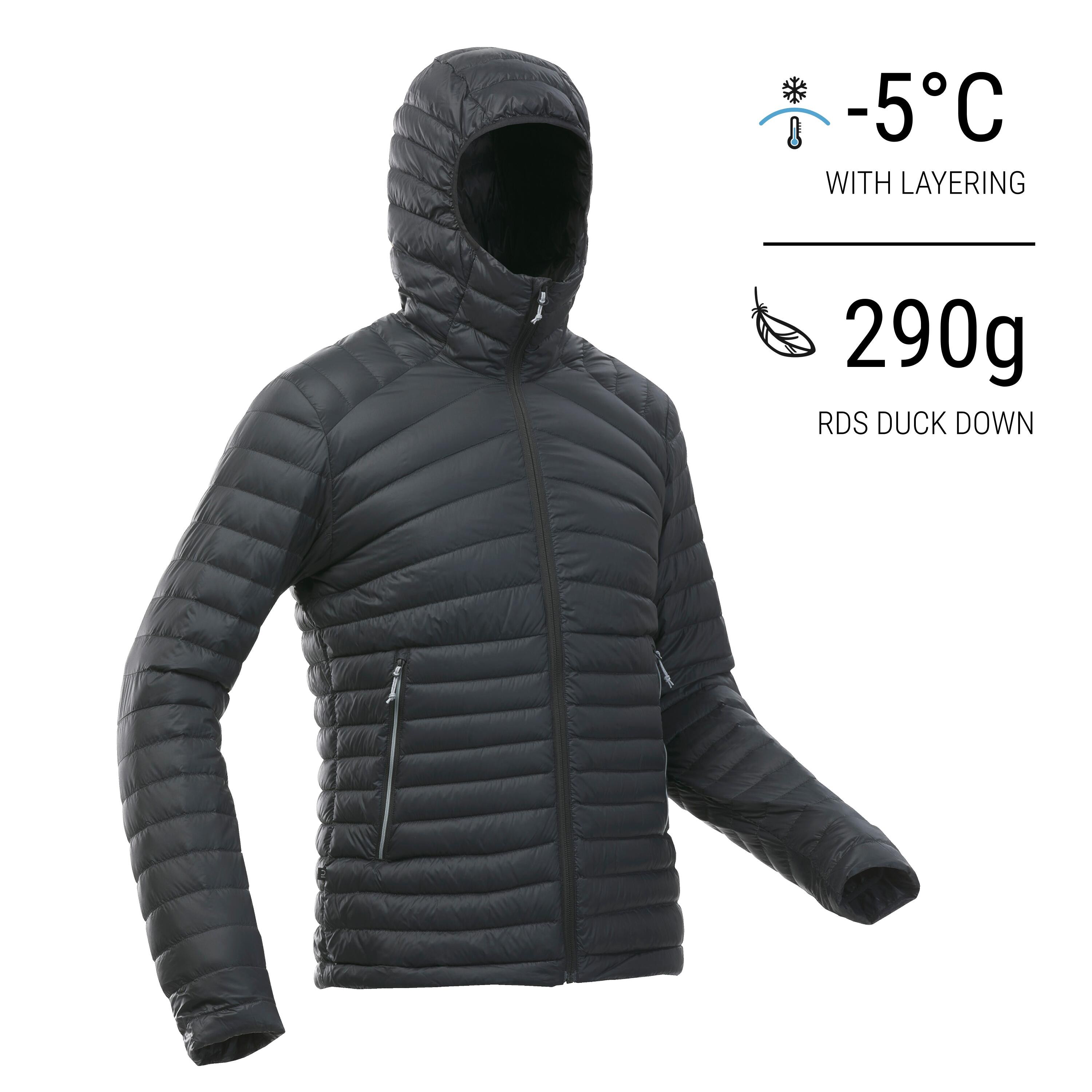 Men's Mountain Trekking Hooded Down Jacket - MT100 -5 °C 3/11