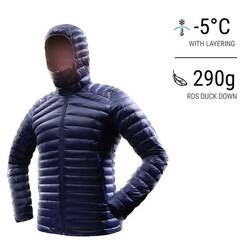 Men's Mountain Trekking Hooded Down Jacket - MT100 -5 °C