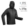Men Puffer Jacket for Trekking - MT100 -5°C Black