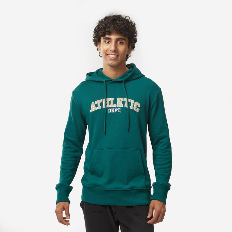 Men's Sweatshirt With Hood And Print 500- Green