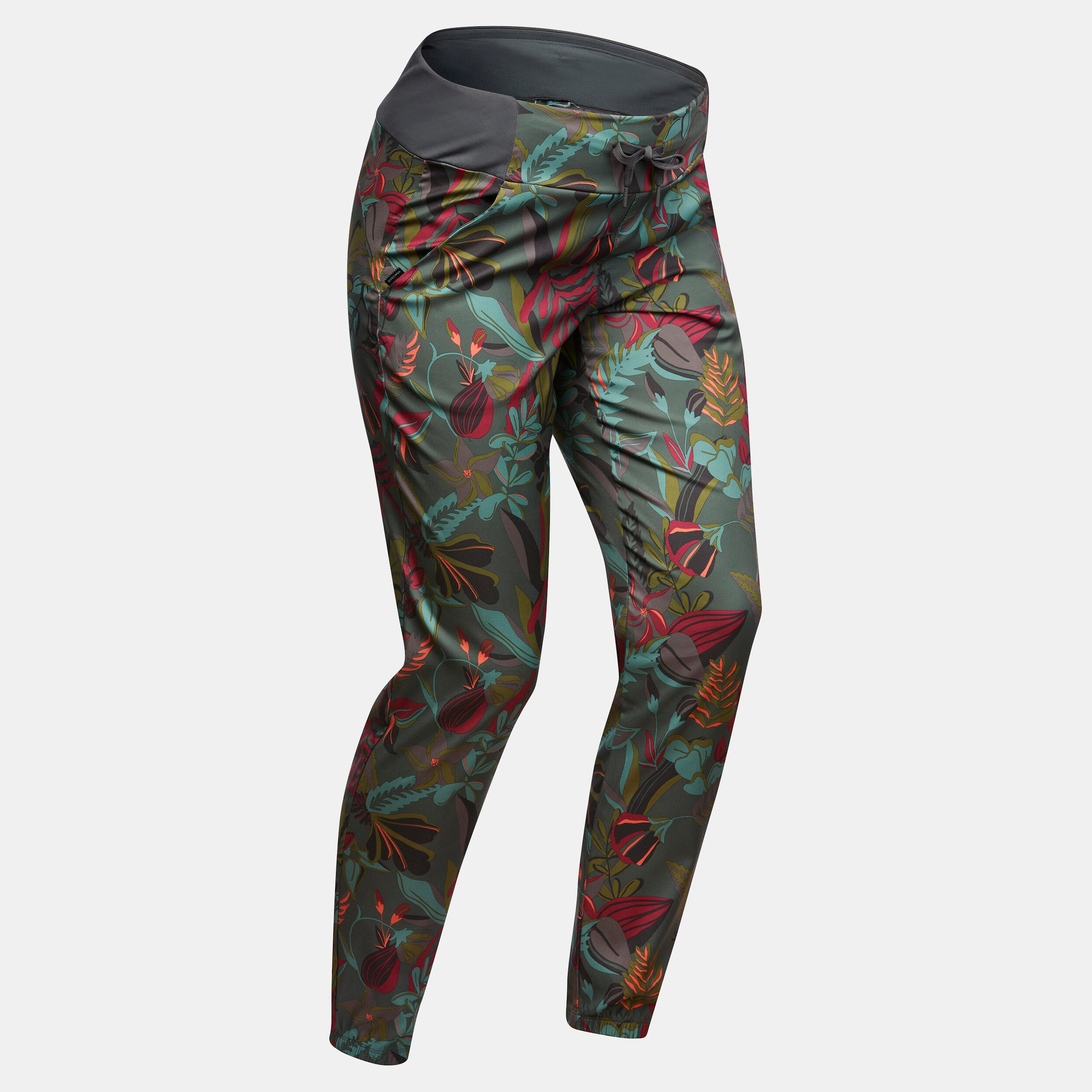 Pantalón de montaña y trekking ligero Mujer Quechua NH100 verde oscuro 5/5