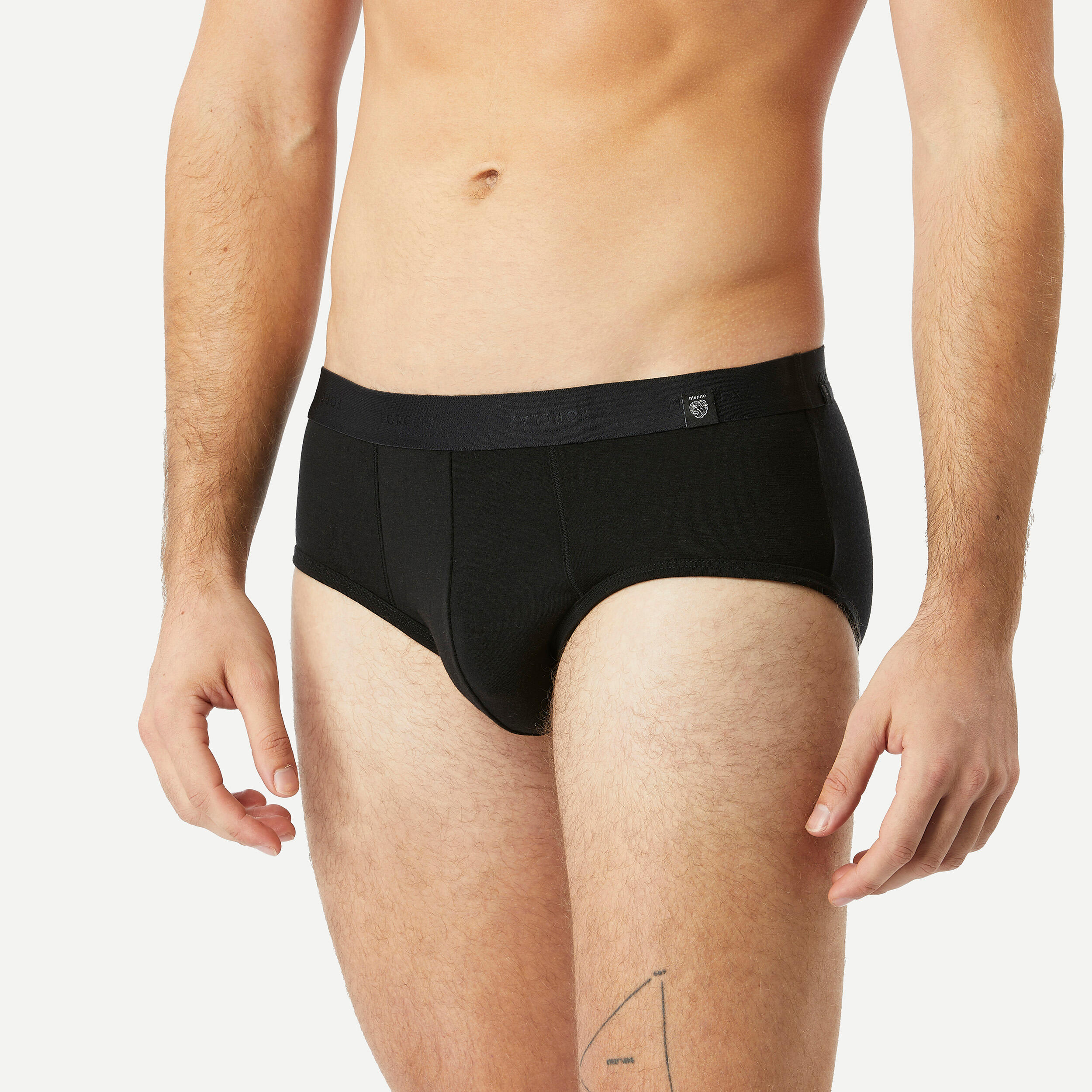 Forclaz - Sous-vêtement Slip En Laine Mérinos De Trek Montagne Mt500 - Homme - Culotte - Randonnees Et Trekking Homme - Noir - 40m - Decathlon