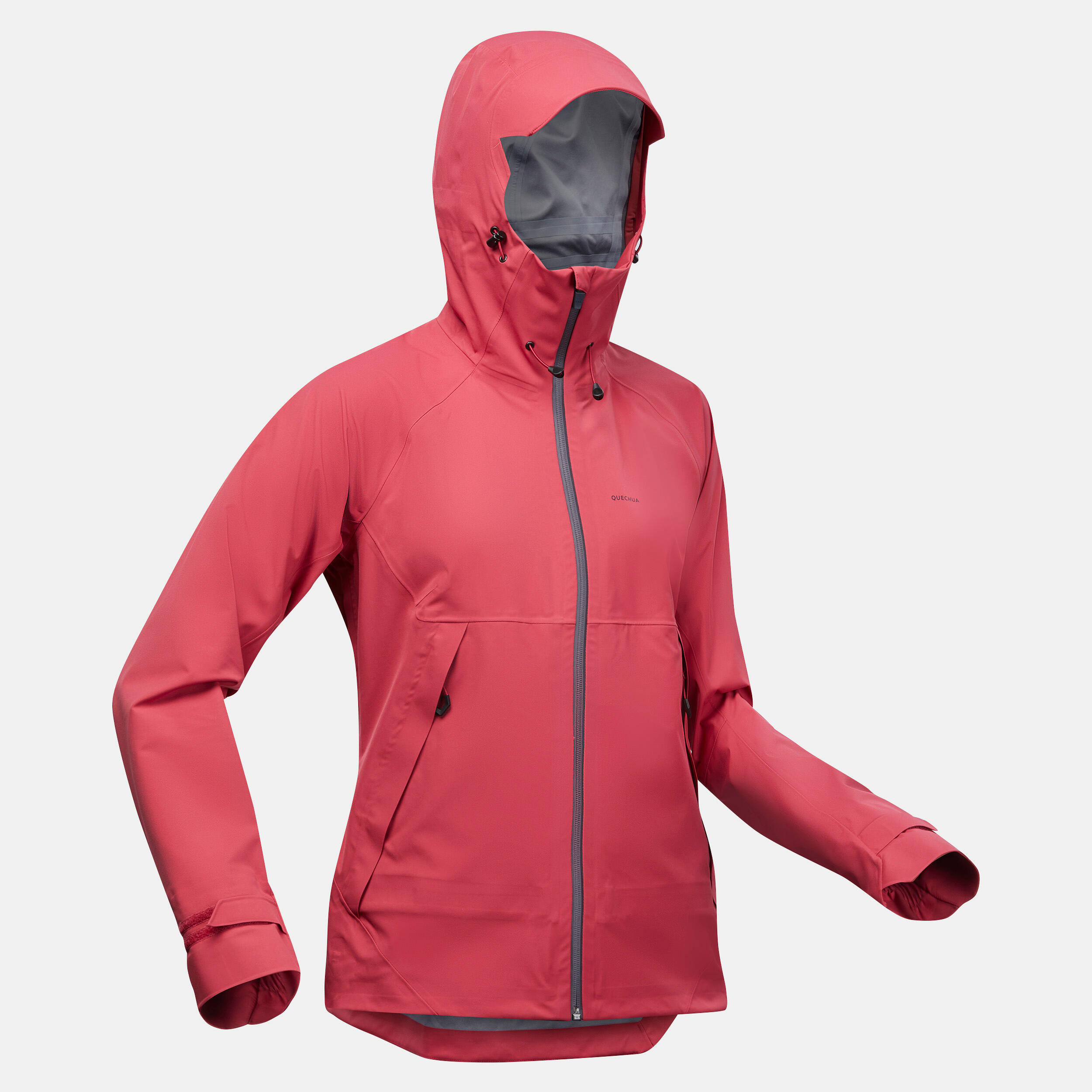 Decathlon Chaqueta Impermeable Abrigo Trekking Mujer Quechua