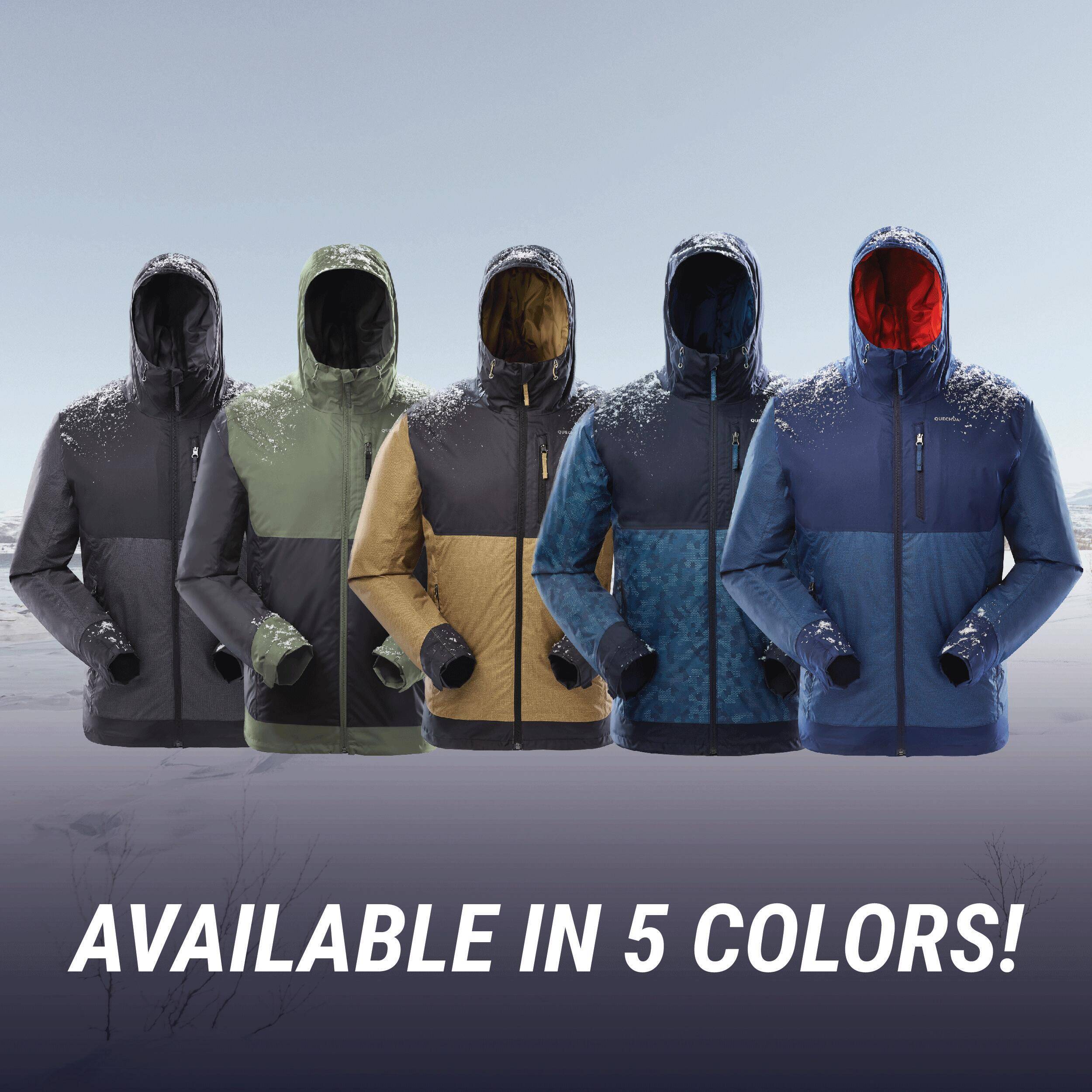 Men Winter Jacket - Waterproof SH500 -10°C Blue -  4