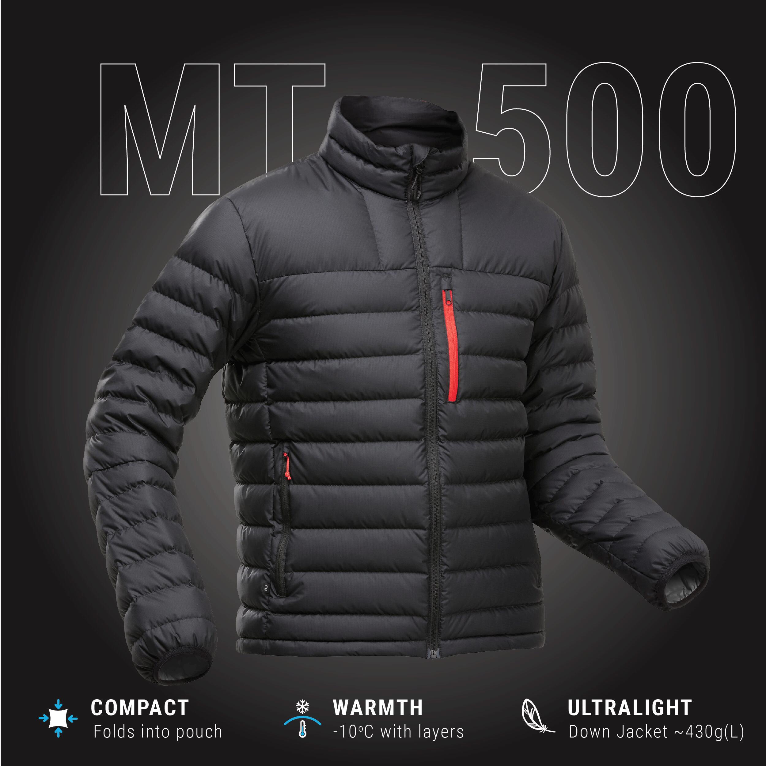 Men’s mountain trekking down jacket - MT500 -10°C 11/21