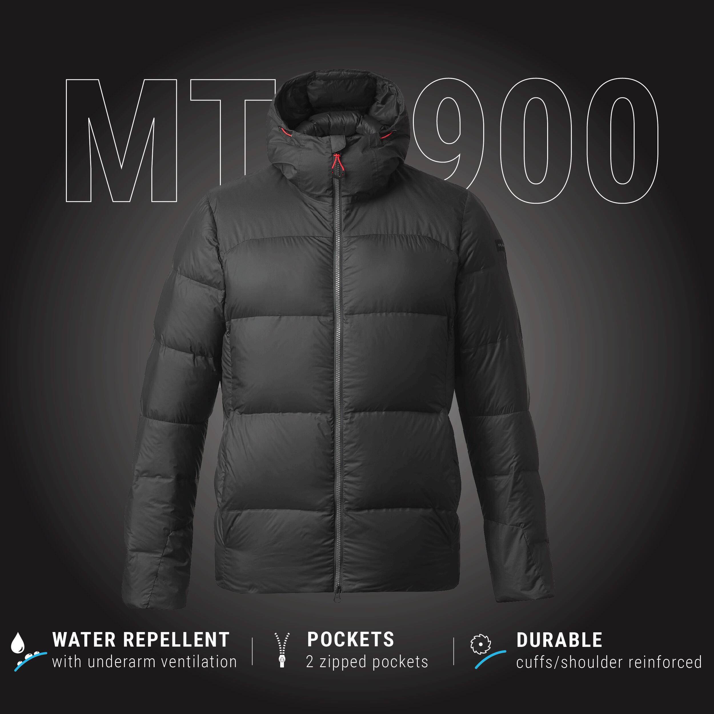 Men Trekking Down Jacket - MT900 -18°C Black -  5