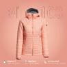 Women Warm Puffer Jacket with hood for mountain trekking- MT100 - 5°C - Orange