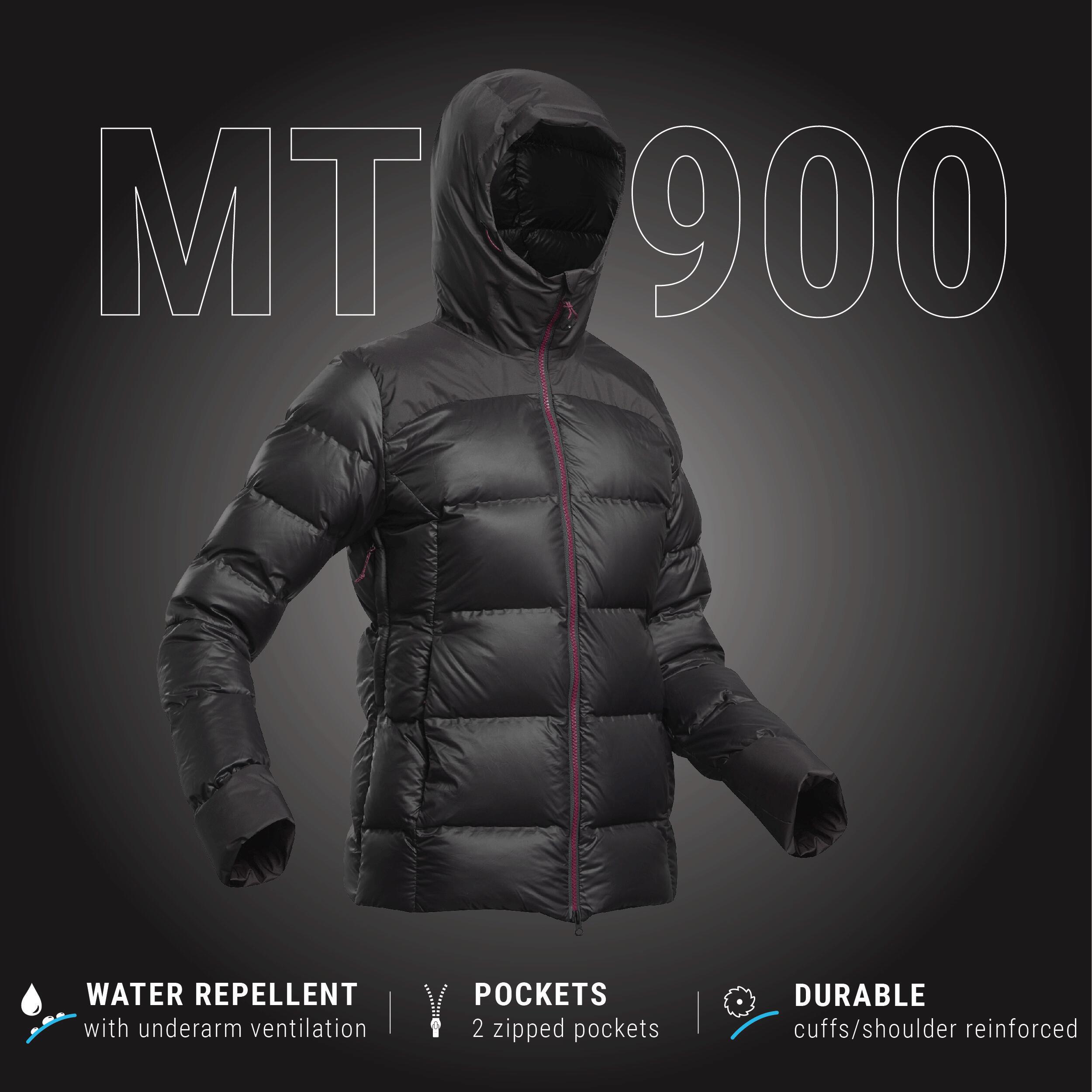 Women’s Mountain Trekking Down Jacket with Hood - MT900 -18°C 2/11