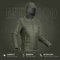 Men's Synthetic Mountain Trekking Hooded Padded Jacket - MT100 - 5°C