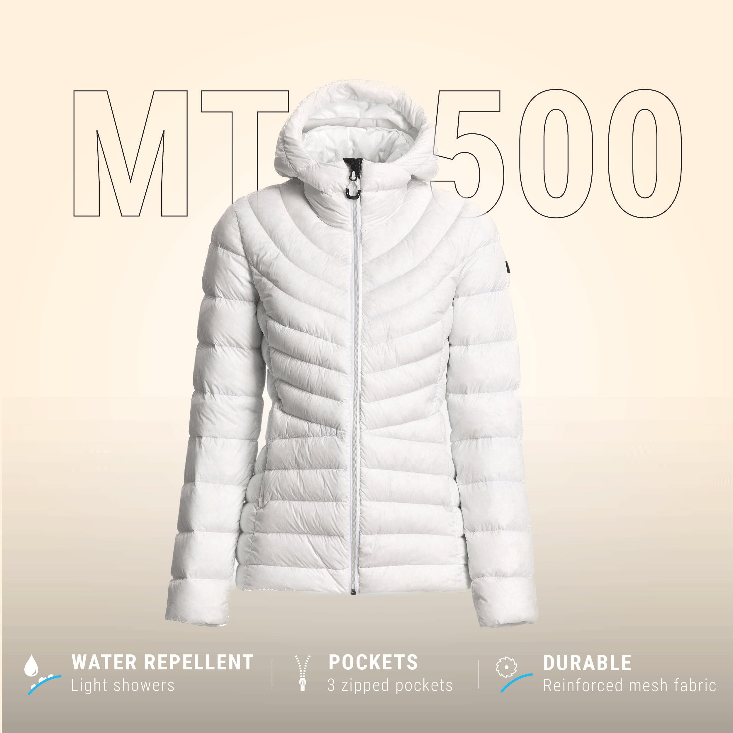 Women’s mountain trekking hooded down jacket - MT500 -10°C 3/13