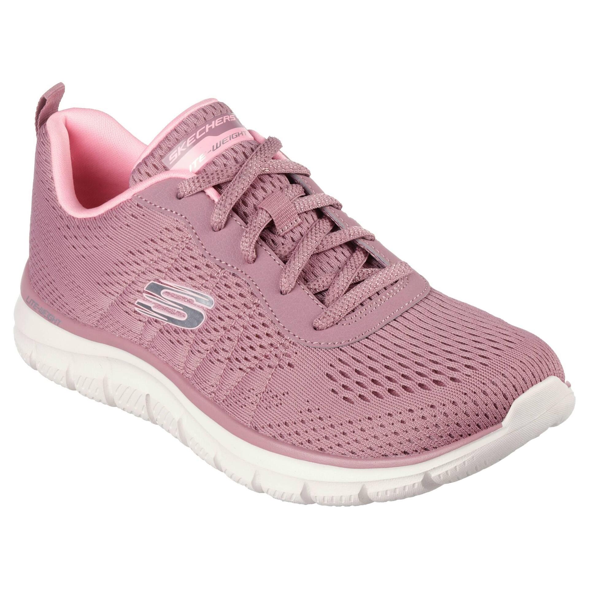 Skechers Women's Walking Shoes Track New Staple Dark Rose