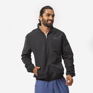 Men's Cardio Fitness Tracksuit Jacket FJA 100 - Black