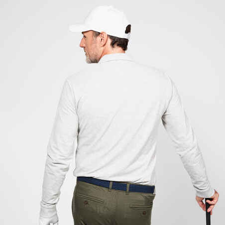 Vyriški ilgarankoviai golfo polo marškinėliai „MW500“, pilki