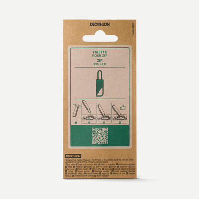 Tiretto di ricambio in metallo per zip