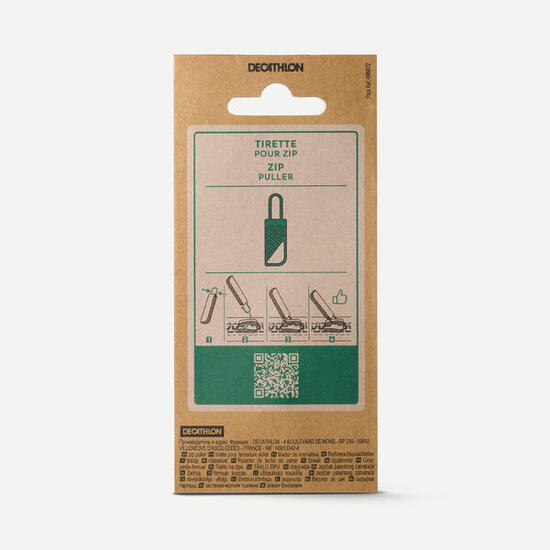 Tiretto di ricambio in metallo per zip