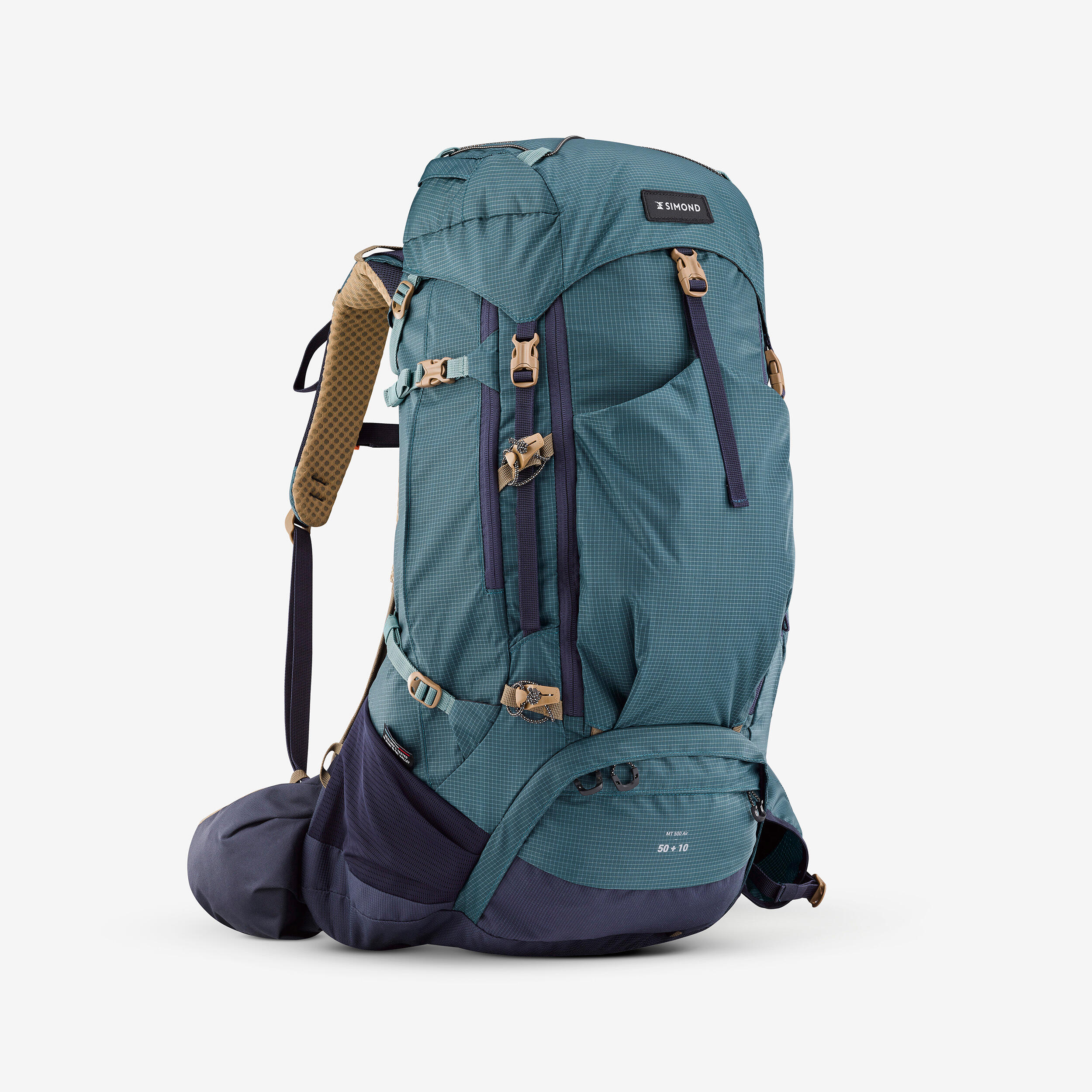 Men’s MT500 Air 50+10 L Trekking Backpack - Dark Petrol Blue