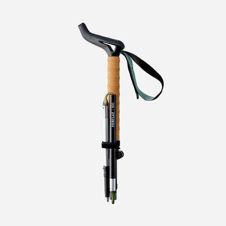 1 ultra-compact trekking pole-stick - MT900 Ergonomic - black