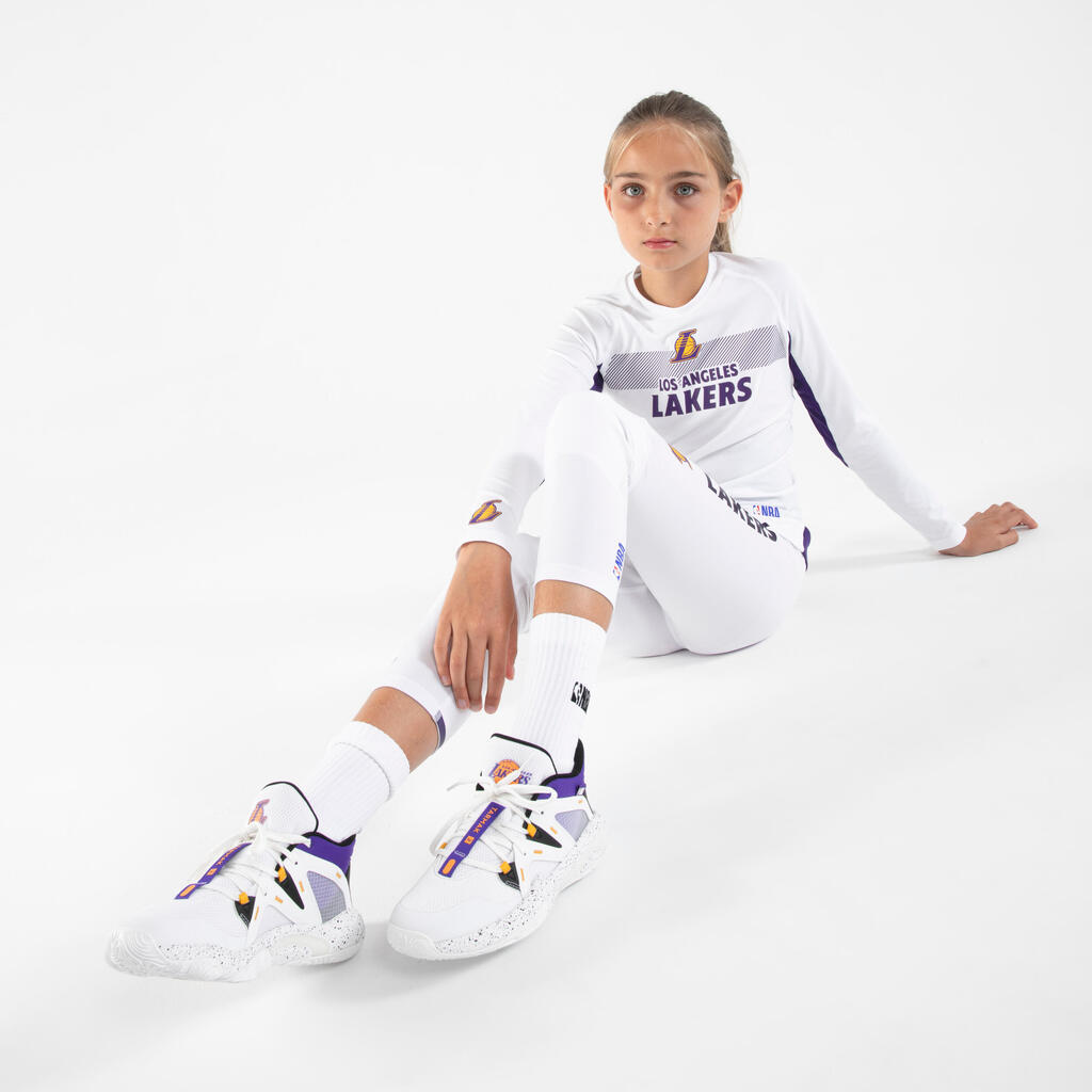 Bela dečja podmajica za košarku UT500 NBA LOS ANGELES LAKERS