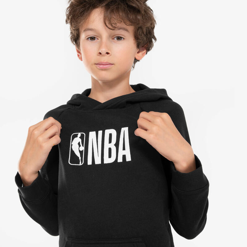 Sweatshirt com Capuz de Basquetebol Criança 900 NBA Preto
