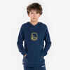 Kids' Unisex Hoodie 900 NBA Golden State Warriors - Navy Blue