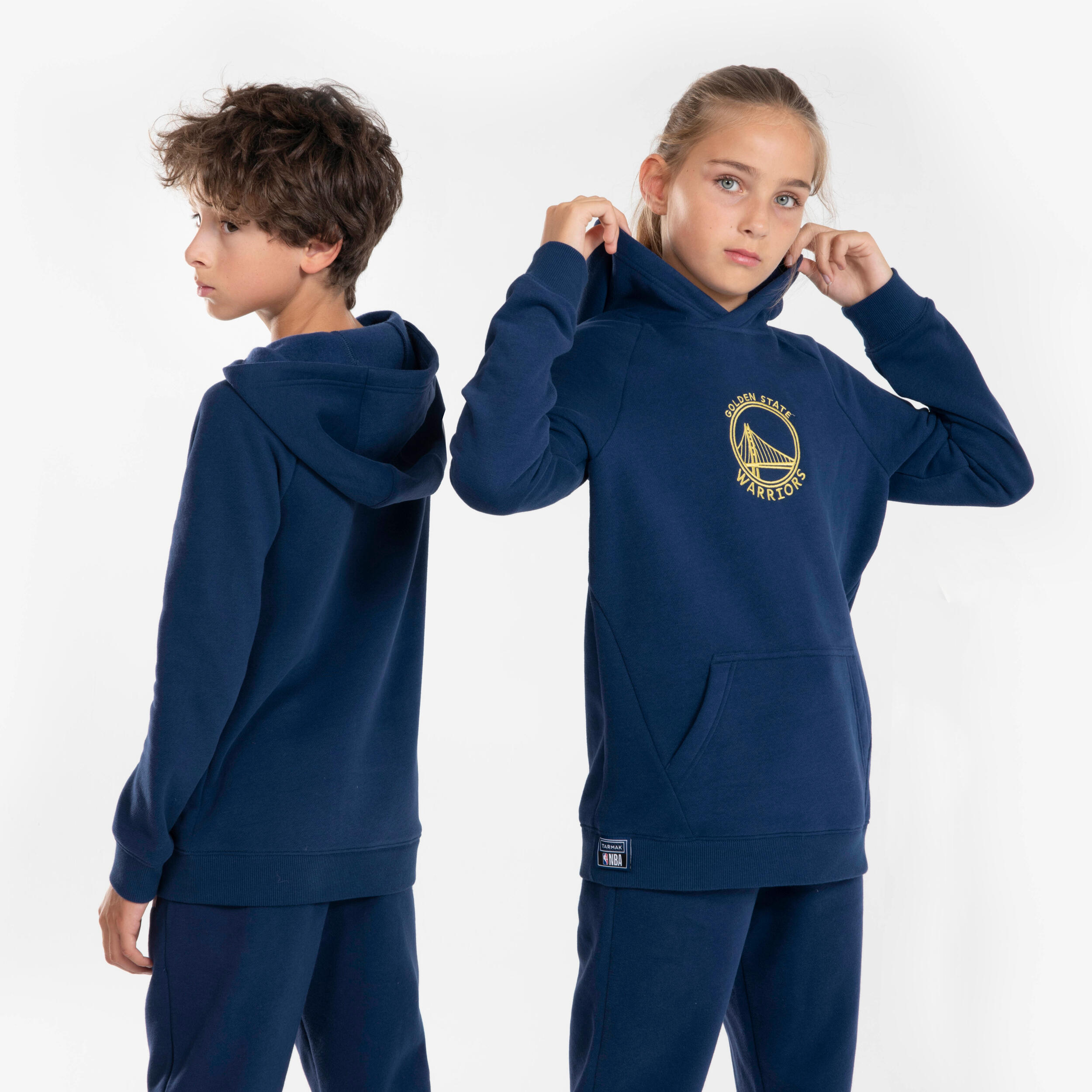 Kids Unisex Hoodie 900 NBA Golden State Warriors Navy Blue