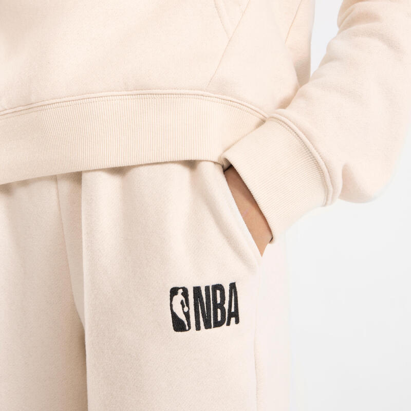 NBA Basketbal trainingsbroek 900 kind beige