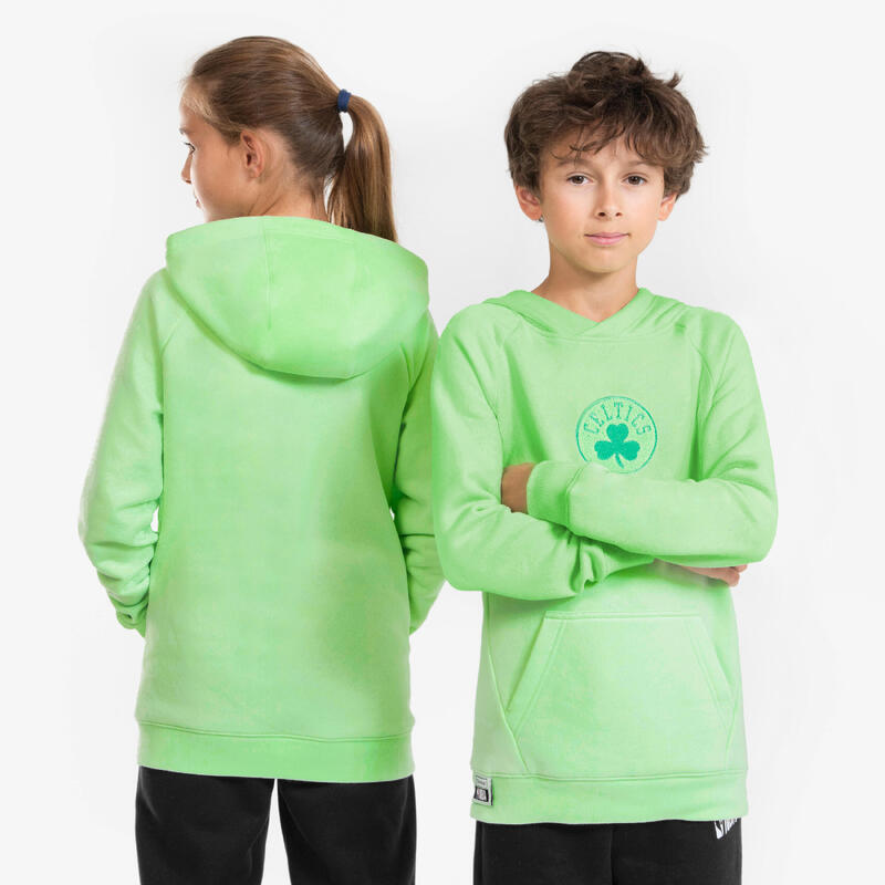 兒童款男女通用連帽衫 900 NBA 波士頓塞爾提克隊 - 綠色