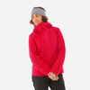 Dámska lyžiarska hrejivá bunda 500 červená