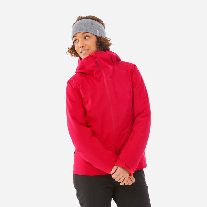 WOMEN’S WARM SKI JACKET 500 - RED